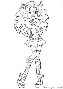 Read more about the article Monster High para colorir e imprimir 09
